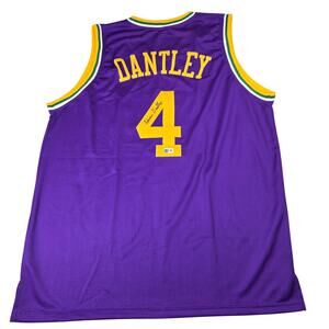 Adrian Dantley Signed Utah Jazz Custom Jersey XL Beckett Witness COA